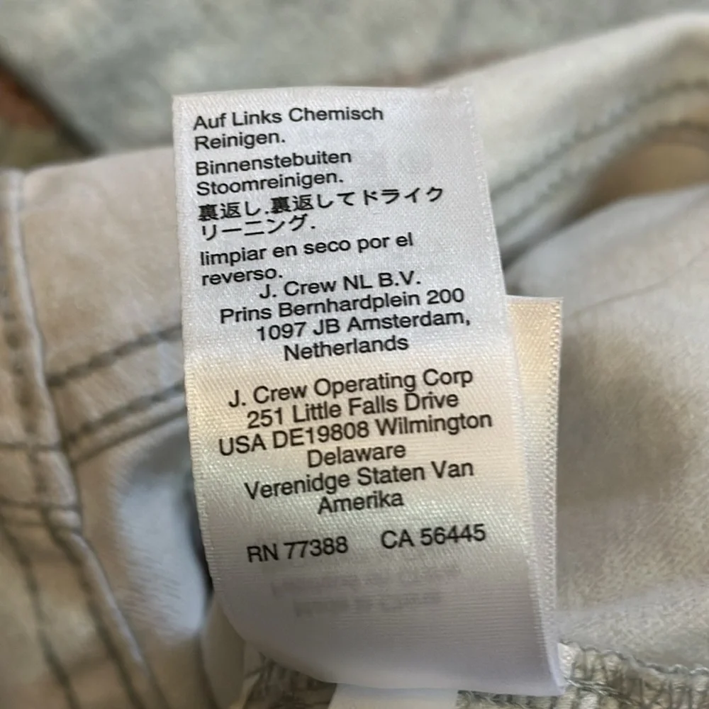 J Crew Slim Demi Boot Jean in Coated Silver NWOT Size 26
